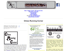 Tablet Screenshot of clinesrunningcorner.com